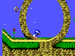 Sonic Blast (Brazil) In game screenshot